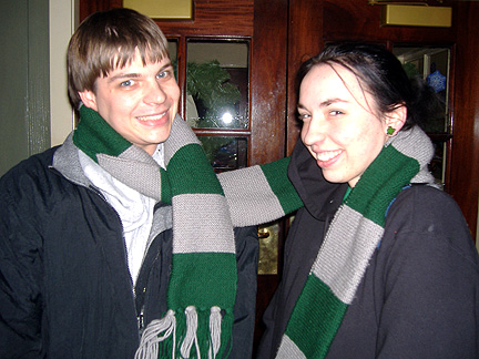 Sharing scarfs is a behaviour in civilized cultures